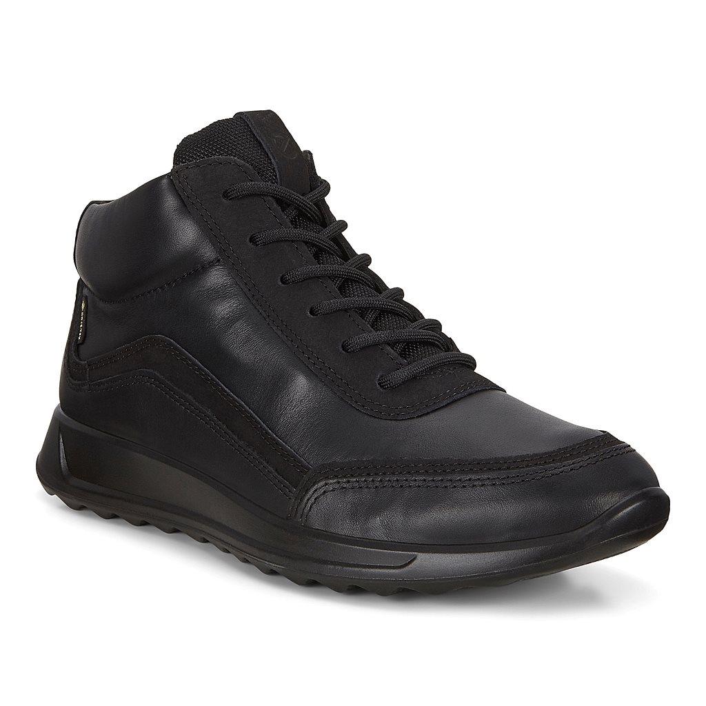 Ecco Flexure Runner Womens Sneakers In Black Online - India ZCI-152389